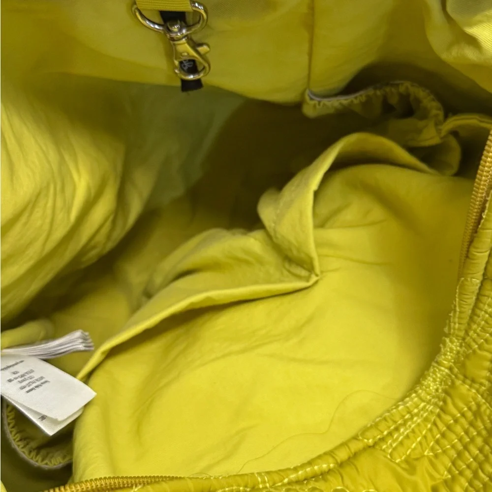 Petunia Pickle Bottom Boxy Backpack Diaper Bag Yellow Quilted
